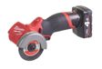 MILWAUKEE Cordless circular saw 11277708 M12 FCOT-0 Super-compact cutting tools, stainless steel, non-ferrous metals, plasterboard, fiber cement, plastic and ceramic. Identification speed 20000 Ford/min, 12 V-Li-ion Battery Circular Saw (without battery and suitcase). Package diameter 76mm, 1 x diamond cutting disc, 1 x metal cutting disc, 1 x carbid cutting disc, 1 x adjustable powder guard. Max cutting depth 16.3mm. Optimized ergonomic design for best control and one -handed use. Only 1.1 kg and 226 mm long. 3.