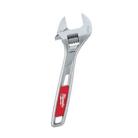 MILWAUKEE Adjustable wrench 11277716 Adjustable jaw -wrench, length: 250mm, precision adjustment screw provides the exact setting. The key opening is not set up during use 1.