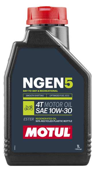 MOTUL Motorenöl (Motorrad) 11278268 NGen 5 10W-30 4T, 1L-Verpackung, API SM, Jaso MA2, Motortyp: Vier-Takt, geeignet für jede Art von Straßen- oder Feldmotor mit einem 4-Takt-Motor, integriertes Getriebe mit einer feuchten oder trockenen Kupplung.
Inhalt [Liter]: 1, Gebindeart: Flasche, Viskositätsklasse nach SAE: 10W-30, Spezifikation nach API: SP, Spezifikation nach JASO: MA2
Kann aus Gründen der Qualitätssicherung nicht zurückgenommen werden! 1.