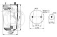 CONTITECH Air spring semi complet (trailer) 10001350 Weight [kg]: 5,2, Packaging length [cm]: 27, Packaging width [cm]: 27, Packaging height [cm]: 57 3.