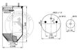 CONTITECH Air spring semi complet 10001224 Height from [mm]: 240, Height to [mm]: 442 3.