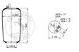 CONTITECH Air spring semi complet 10001275 Weight [kg]: 2,9, Packaging length [cm]: 24, Packaging width [cm]: 24, Packaging height [cm]: 45 4.