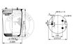 CONTITECH Air spring semi complet 10001443 Weight [kg]: 4,3, Packaging length [cm]: 29, Packaging width [cm]: 29, Packaging height [cm]: 40 4.