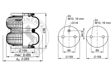 CONTITECH Luftfeder komplett (Anhänger) 10001524 Gewicht [kg]: 2,9, Verpackungslänge [cm]: 26, Verpackungsbreite [cm]: 26, Verpackungshöhe [cm]: 24 3.