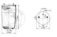 CONTITECH Air spring semi complet (trailer) 10001223 Weight [kg]: 3,7, Packaging length [cm]: 25, Packaging width [cm]: 25, Packaging height [cm]: 43 3.