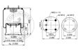 CONTITECH Luftfeder komplett (Anhänger) 10001434 Gewicht [kg]: 13,2, Verpackungslänge [cm]: 33, Verpackungsbreite [cm]: 33, Verpackungshöhe [cm]: 42 3.