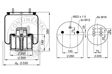 CONTITECH Air spring complet (trailer) 10001499 Weight [kg]: 8,8, Packaging length [cm]: 30, Packaging width [cm]: 30, Packaging height [cm]: 30 3.