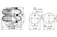 CONTITECH Luftfeder komplett (Anhänger) 10001522 Gewicht [kg]: 3,0, Verpackungslänge [cm]: 25, Verpackungsbreite [cm]: 25, Verpackungshöhe [cm]: 21 3.