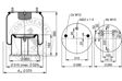 CONTITECH Luftfeder komplett (Anhänger) 10001614 Gewicht [kg]: 14,6, Verpackungslänge [cm]: 35, Verpackungsbreite [cm]: 35, Verpackungshöhe [cm]: 35 4.