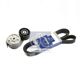 DT SPARE PARTS Keilrippenriemensatz 10021516 Betriebsart: automatisch, Außendurchmesser [mm]: 74, Material Laufrollen: Kunststoff, Gehäusematerial: Aluminium, Breite Rollenauflagefläche [mm]: 32 2.