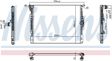 NISSENS Radiator 11280699 Cooling fins material: Aluminium, Core Depth [mm]: 22, Core Length [mm]: 600, Core Width [mm]: 488, Inlet O [mm]: 38,5, Outlet O [mm]: 38,5, Radiator type: Brazed cooling fins, Supplementary Article/Info 2: without expansion tank, Supplementary Article/Supplementary Info: without gasket/seal, Water Tank Material (radiator): Plastic 2.