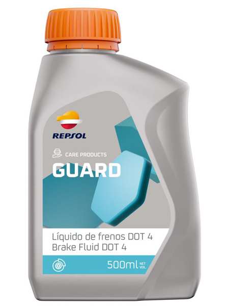 REPSOL Bremsflüssigkeit 469252 Repsol Guard Bremsflüssigkeit Punkt 4 500 ml
Gebindeart: Flasche, Inhalt [Liter]: 0,5
Kann aus Gründen der Qualitätssicherung nicht zurückgenommen werden!