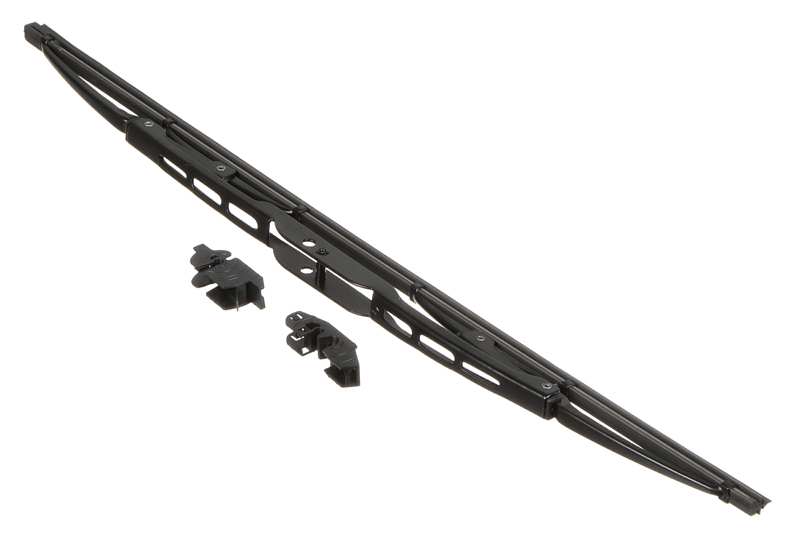 A.Z. MEISTERTEILE Wiper blades 10985356 450 mm. with 2 adapters. conventional metal. graphite coated
Length 1 [mm]: 450, Wiper blade type: Bracket wiper blade without spoiler