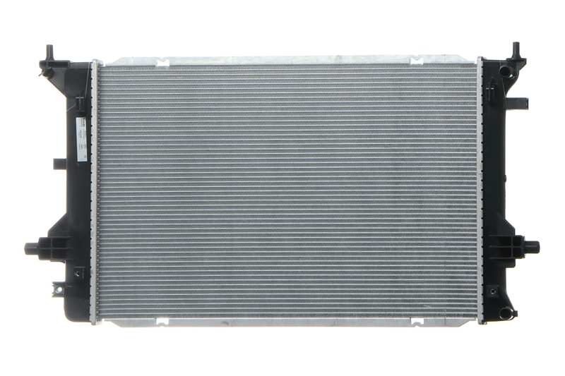NISSENS Radiator 11280703 Cooling fins material: Aluminium, Core Depth [mm]: 16, Core Length [mm]: 610, Core Width [mm]: 403, Inlet O [mm]: 19,3, Outlet O [mm]: 19,3, Radiator type: Brazed cooling fins, Supplementary Article/Info 2: without cap, without expansion tank, Supplementary Article/Supplementary Info: with oil cooler, with gaskets/seals, Water Tank Material (radiator): Plastic 1.