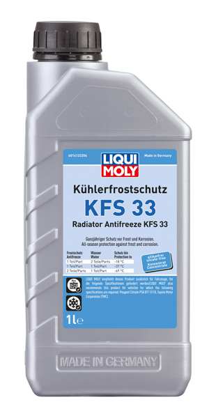 LIQUI-MOLY Frostschutzmittel 11297892 Frostschutzmittelkonzentrat KFS33, 1L, Blaugrün, Ethylenglykol-Basis-Wirkstoffkombination mit einem gut durchdachten Oat-Inhibitor-Paket. Es bietet einen äußerst guten Schutz vor Frost, Korrosion und Überhitzung, Amin, Nitrit, Phosphat und Wein sowie Silikatfreien. Mit Wasser gemischt, ermöglicht es Ihnen, das ganze Jahr über sicher zu operieren. Mischraten auf dem technischen Datenblatt!
Inhalt [Liter]: 1, Gebindeart: Kanister, Ölherstellerempfehlung: PSA B71 5110, Toyota MotorCorp TMC
Kann a