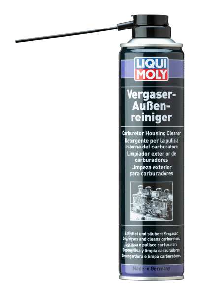 LIQUI-MOLY Vergaserreiniger 11297936 Vergaser Außenreinigungsspray, 400 ml, Entfettung und Entfernung von Fettschmutz und Ablagerungen von Vergasern und Injektionssystemen wie Häusern, Schmetterlingsventilen, Düsen, Löchern. Außen und innen.
Gebindeart: Dose, Inhalt [ml]: 400
Kann aus Gründen der Qualitätssicherung nicht zurückgenommen werden!