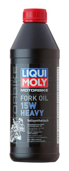LIQUI-MOLY CASTROL shock absorbes oil 11297956 Motorbike Fork Oil 15W Telescope Oil, 1L, Heavy, completely synthetic fork and shock absorber oil. Universally applicable in the telescopes of motorcycles, auxiliary motor bikes and other two -wheelers, shock absorbers.
Capacity [litre]: 1, Packing Type: Tin, SAE viscosity class: 15W
Cannot be taken back for quality assurance reasons!