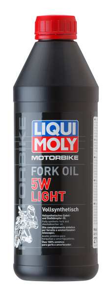 LIQUI-MOLY CASTROL shock absorbes oil 11297955 Motorbike Fork Oil 5W Telescope Oil, 1L, Light, Fully Synthetic Fork and Shock Absorbing Oil. Universally applicable in the telescopes of motorcycles, auxiliary motor bikes and other two -wheelers, shock absorbers.
Capacity [litre]: 1, Packing Type: Tin, SAE viscosity class: 5W
Cannot be taken back for quality assurance reasons!