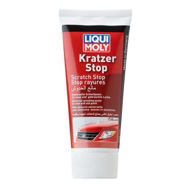 LIQUI-MOLY Polierer 11298009 Scratch Stop, 200 ml, Silikonölfreier, allgemein anwendbarer Schleifpaste. Dieses Produkt eignet sich zum Entfernen von Kratzern, Farbe und Schleifspuren von normalen Farbe und Metallpolieren. Das Produkt eignet sich für manuelle und maschinelle Verwendung. Es kann auch für Kunststoffoberflächen und Scheinwerfer aus Polycarbonat verwendet werden.
Gebindeart: Tube, Inhalt [ml]: 200
Kann aus Gründen der Qualitätssicherung nicht zurückgenommen werden!