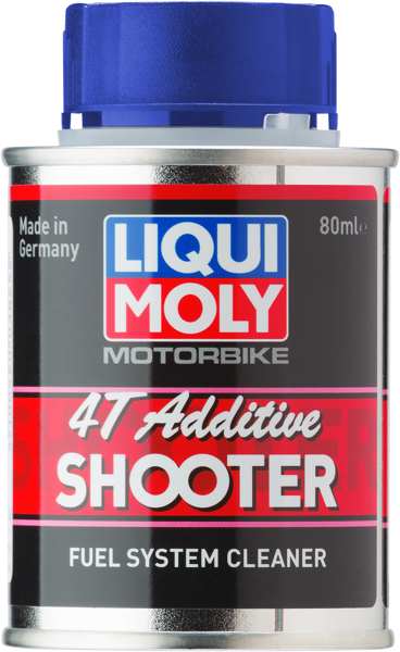 LIQUI-MOLY Kraftstoffadditiv 11298040 Das Motorrad -4T -Shooter -Additiv, 80 ml, verbessert die Leistung der Motoren. Entfernt Ablagerungen aus dem Kraftstoffsystem, den Ventilen, der Zündkerzen und der Brennkammer und verhindert, dass sie erneut geformt werden. 80 ml Additiv reicht für 5 bis 10 Liter Kraftstoff aus.
Gebindeart: Dose, Inhalt [ml]: 80
Kann aus Gründen der Qualitätssicherung nicht zurückgenommen werden!