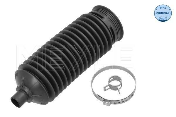 MEYLE Steering boot 11301585 Fitting Position: Front Axle Left, Front Axle Right, Height [mm]: 180, Inner Diameter 1 [mm]: 13,5, Inner Diameter 2 [mm]: 51, Material: Rubber, EPDM (ethylene propylene diene Monomer (M-class) rubber), replacement in pairs recommended: , Required quantity: 2