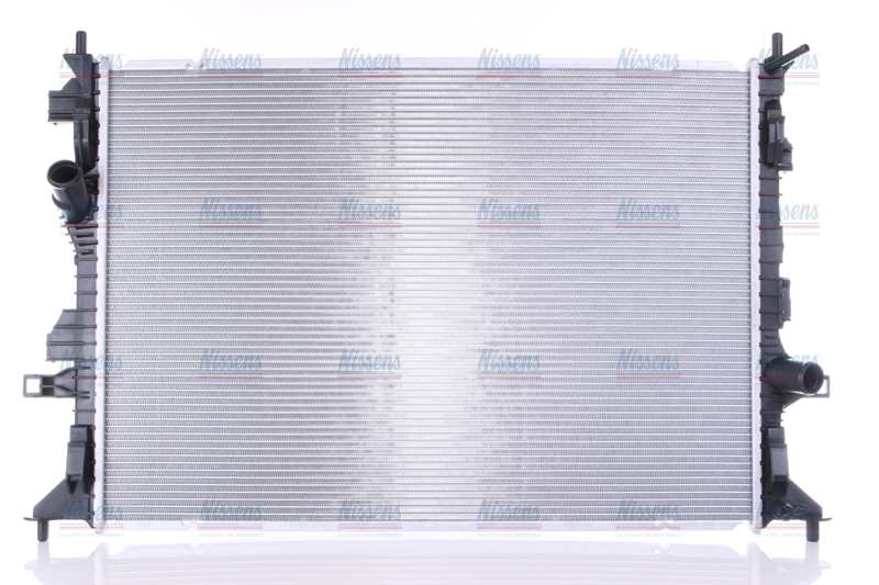 NISSENS Radiator 11243487 Cooling fins material: Aluminium, Core Depth [mm]: 16, Core Length [mm]: 720, Core Width [mm]: 628, Inlet O [mm]: 20, Outlet O [mm]: 20, Radiator type: Brazed cooling fins, Supplementary Article/Info 2: without cap, without expansion tank, Supplementary Article/Supplementary Info: with gaskets/seals, Water Tank Material (radiator): Plastic 1.
