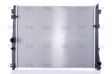 NISSENS Radiator 11243501 Cooling fins material: Aluminium, Core Depth [mm]: 22, Core Length [mm]: 615, Core Width [mm]: 501, Inlet O [mm]: 38,5, Outlet O [mm]: 38,5, Radiator type: Brazed cooling fins, Supplementary Article/Info 2: without cap, without expansion tank, Supplementary Article/Supplementary Info: with gaskets/seals, Water Tank Material (radiator): Plastic 1.