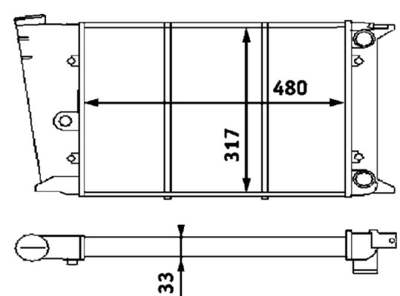 BEHR HELLA SERVICE Radiator