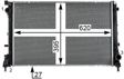 BEHR HELLA SERVICE Radiator 11312335 Radiator type: Brazed cooling fins, Core Length [mm]: 620, Core Width [mm]: 395, Core Depth [mm]: 27, Water Tank Material (radiator): Plastic, Diameter 1 [mm]: 30, Diameter 2 [mm]: 19, Diameter 3 [mm]: 32 2.