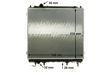 BEHR HELLA SERVICE Radiator 11312120 Radiator type: Brazed cooling fins, Core Length [mm]: 568, Core Width [mm]: 510, Core Depth [mm]: 26, Water Tank Material (radiator): Plastic, Transmission Type: Automatic Transmission 4.