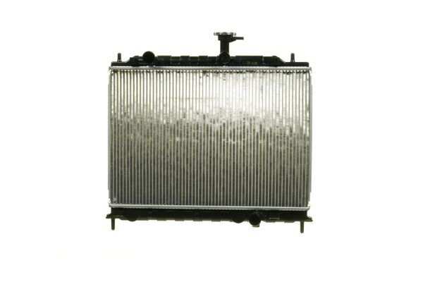 BEHR HELLA SERVICE Radiator 11312045 Radiator type: Brazed cooling fins, Core Length [mm]: 558, Core Width [mm]: 385, Core Depth [mm]: 26, Water Tank Material (radiator): Plastic, Vehicle Equipment: for vehicles with/without air conditioning, Transmission Type: Manual Transmission 1.