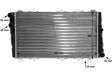 BEHR HELLA SERVICE Radiator 11311545 Radiator type: Mechanically jointed cooling fins, Core Length [mm]: 485, Core Width [mm]: 280, Core Depth [mm]: 40, Water Tank Material (radiator): Plastic, Vehicle Equipment: for vehicles without air conditioning, Transmission Type: Manual Transmission 8.