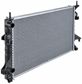 BEHR HELLA SERVICE Radiator 11311555 Radiator type: Brazed cooling fins, Heating/Cooling: without thermal switch connector, Core Length [mm]: 680, Core Width [mm]: 398, Core Depth [mm]: 40, Water Tank Material (radiator): Plastic, Manufacturer: produced by MAHLE, Vehicle Equipment: for vehicles with air conditioning, Transmission Type: Automatic Transmission 7.