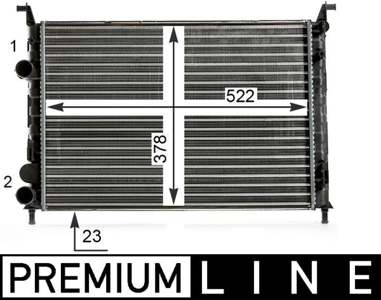 BEHR HELLA SERVICE Radiator