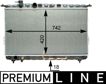 BEHR HELLA SERVICE Radiator 11312031 Radiator type: Brazed cooling fins, Core Length [mm]: 742, Core Width [mm]: 420, Core Depth [mm]: 18, Water Tank Material (radiator): Plastic, Vehicle Equipment: for vehicles with/without air conditioning, Transmission Type: Automatic Transmission 1.