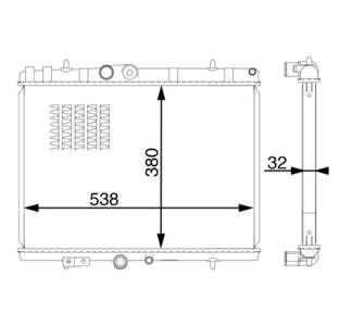 BEHR HELLA SERVICE Radiator