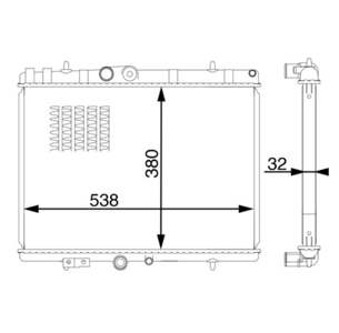 BEHR HELLA SERVICE Radiator
