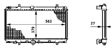 BEHR HELLA SERVICE Radiator 11311673 Radiator type: Mechanically jointed cooling fins, Core Length [mm]: 563, Core Width [mm]: 379, Core Depth [mm]: 27, Supplementary Article/Supplementary Info: with accessories, Supplementary Article/Info 2: with bracket, with screw, Vehicle Equipment: for vehicles with/without air conditioning, Transmission Type: Manual Transmission 8.