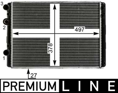 BEHR HELLA SERVICE Radiator