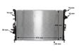 BEHR HELLA SERVICE Radiator 11312228 Radiator type: Brazed cooling fins, Core Length [mm]: 670, Core Width [mm]: 446, Core Depth [mm]: 26, Water Tank Material (radiator): Plastic 11.