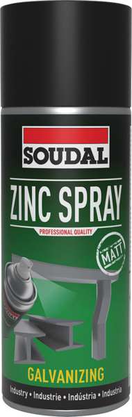 SOUDAL Zinkspray 10866906 Technischer Zinkspray, 400 ml, Matt-Anti-Korrosionsprodukt mit hoher Zink
Kann aus Gründen der Qualitätssicherung nicht zurückgenommen werden! 1.