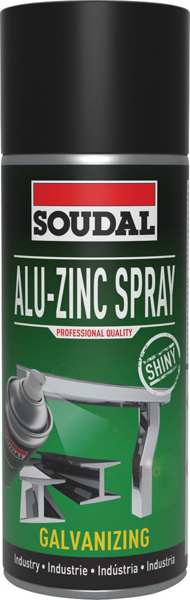 SOUDAL Galva brite 10866907 Technical alu-zinc spray, 400 ml, shiny anti-corrosion material with high zinc and aluminum content
Cannot be taken back for quality assurance reasons! 1.