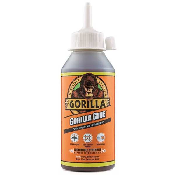 GORILLA GLUE Glue 11000749 Gorilla Glue Polyuretan based adhesive, 100%waterproof, suitable for almost all surfaces 250 ml
Cannot be taken back for quality assurance reasons!