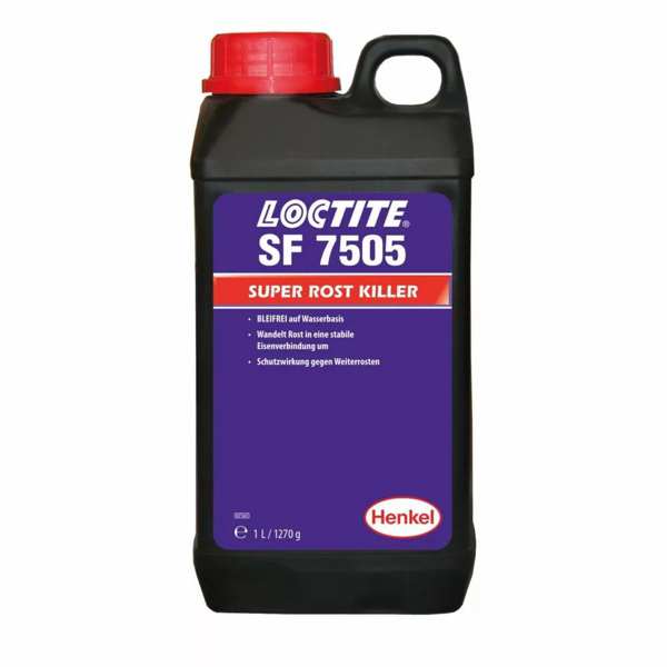 LOCTITE Rostumwandler 682682 Loctite® SF 7505 (Loctite® 7505), Roggentransformationsemulsion, weiß -> schwarz, 1 Liter
Kann aus Gründen der Qualitätssicherung nicht zurückgenommen werden! 1.