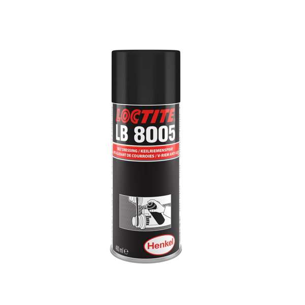 LOCTITE Keilriemenspray 682654 Loctite® LB 8005 (Loctite® 8005), Keilstrichspray, 400 ml
Kann aus Gründen der Qualitätssicherung nicht zurückgenommen werden! 1.