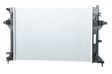 NISSENS Radiator 11243458 Cooling fins material: Aluminium, Core Depth [mm]: 16, Core Length [mm]: 610, Core Width [mm]: 403, Inlet O [mm]: 19,3, Outlet O [mm]: 19,3, Radiator type: Brazed cooling fins, Supplementary Article/Info 2: without cap, without expansion tank, Supplementary Article/Supplementary Info: with oil cooler, with gaskets/seals, Water Tank Material (radiator): Plastic 1.