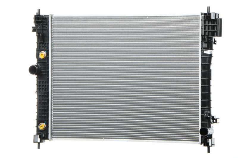 NISSENS Radiator 10513997 Cooling fins material: Aluminium, Core Depth [mm]: 16, Core Length [mm]: 620, Core Width [mm]: 495, Inlet O [mm]: 34, Outlet O [mm]: 38,5, Radiator type: Brazed cooling fins, Supplementary Article/Info 2: without expansion tank, Supplementary Article/Supplementary Info: with oil cooler, without gasket/seal, Water Tank Material (radiator): Plastic Technical Information: Radiator with 5mm system-Advanced technology with higher power effect 1.