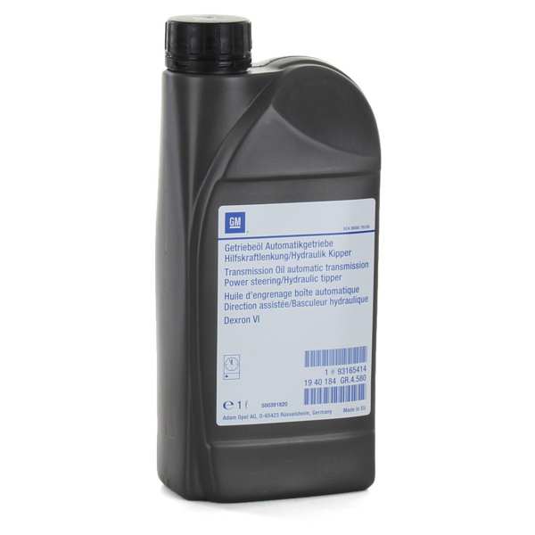 GM Gear oil 468905 GM, Dexron VI, servo, gearbox, hydraulic oil, 1 l
Cannot be taken back for quality assurance reasons! 1.