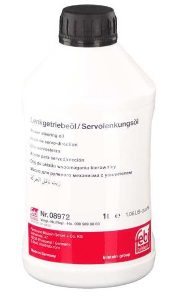 SWAG/FEBI Power dteering oil 11030355 1 liter
Colour: Yellow, Content [litre]: 1, Observe service information:
Cannot be taken back for quality assurance reasons! 1.