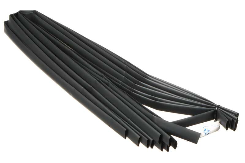 TRACON Wärmeschrumpfschlauch 10905059 12,7-6,4 mm, schwarz (1 m) 10 PCs